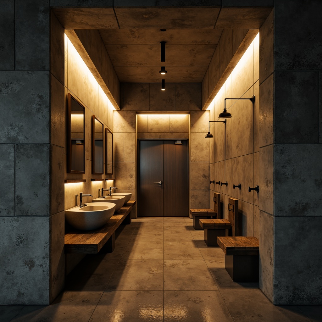 Powder Room Brutalism Style Interior Design Ideas