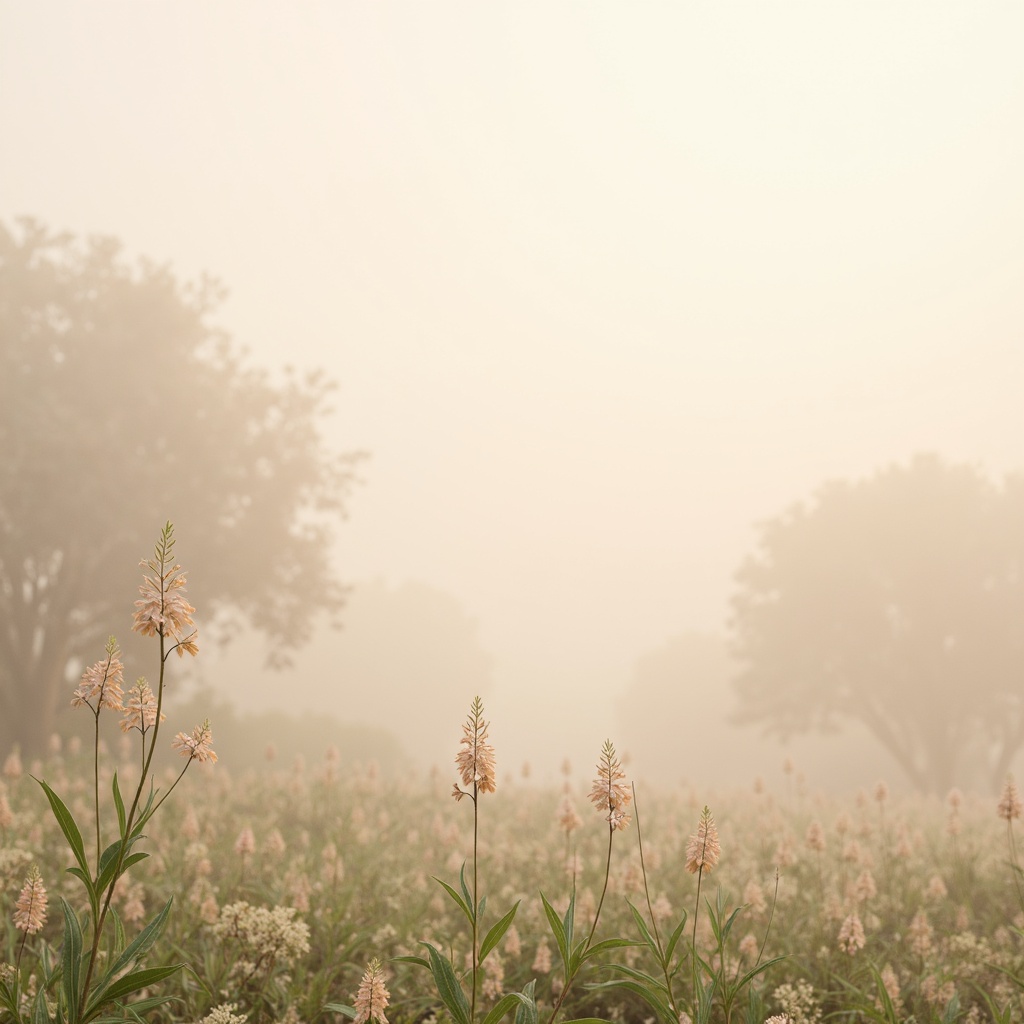 Prompt: Soft pastel hues, gentle gradients, calming atmosphere, serene natural scenery, misty dawn, dewy flowers, pale peach tones, creamy whites, soothing blues, muted greens, earthy terracotta, warm beige textures, subtle metallic accents, elegant typography, minimalist design, sophisticated color blocking, 2/3 composition, shallow depth of field, soft focus, warm diffused lighting.