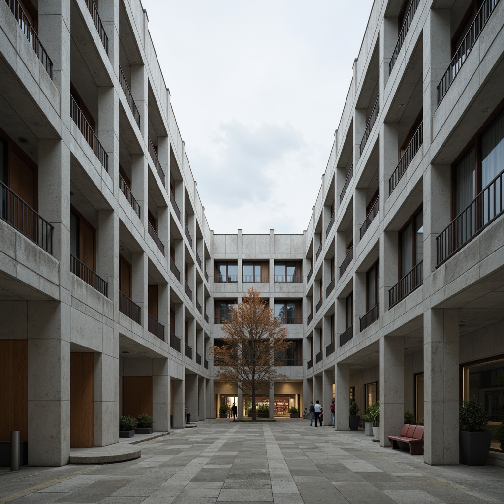 Middle School Brutalism Style Building Interior Design Ideas