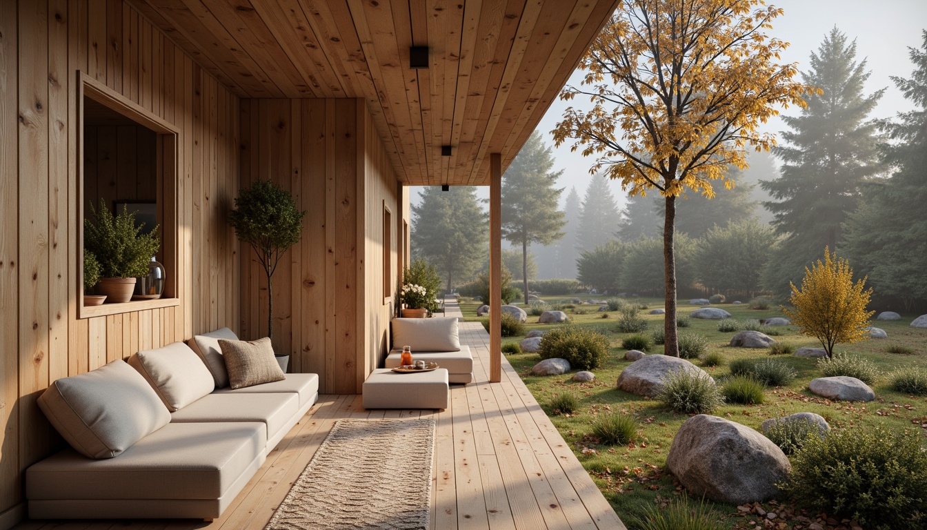 Prompt: Simple Nordic cabin, natural wood textures, minimal ornamentation, neutral color palette, soft warm lighting, cozy atmosphere, functional furniture, clean lines, empty space, decluttered surroundings, rustic wooden accents, woven textiles, earthy tones, serene forest background, misty morning, shallow depth of field, 1/1 composition, realistic rendering.