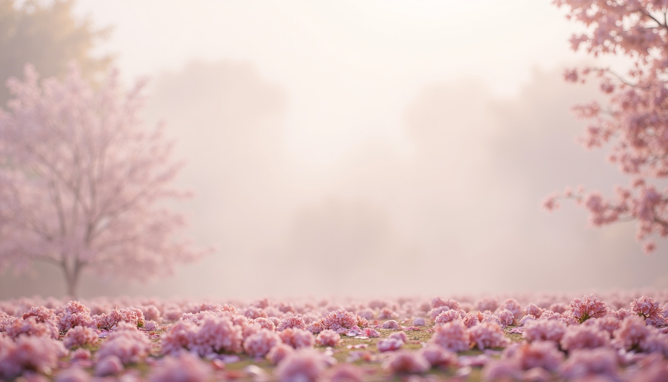 Prompt: Soft pastel hues, gentle gradient transitions, calming atmosphere, serene landscape, misty morning fog, delicate flower petals, whispering leaves, peaceful ambiance, soothing color harmony, natural earth tones, creamy whites, warm beiges, pale blues, mauve accents, subtle texture overlays, realistic lighting effects, shallow depth of field, 1/1 composition, panoramic view.