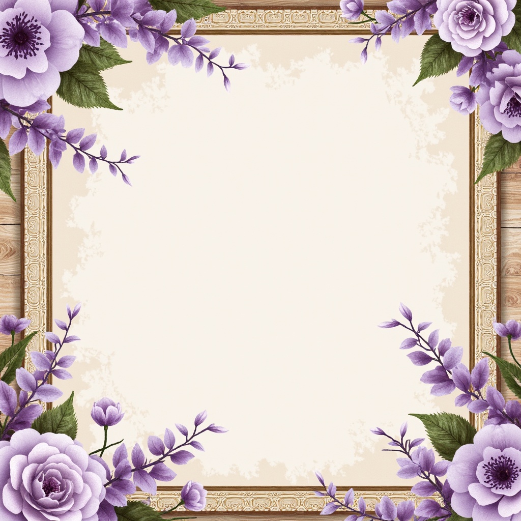 Prompt: Soft lilac hues, pastel purple shades, creamy whites, warm beige tones, rich wood accents, natural textiles, floral patterns, delicate lace details, vintage ornate frames, whimsical illustrations, dreamy watercolor effects, ethereal atmosphere, gentle morning light, subtle gradient transitions, 1/1 composition, intimate focus, romantic nostalgia.