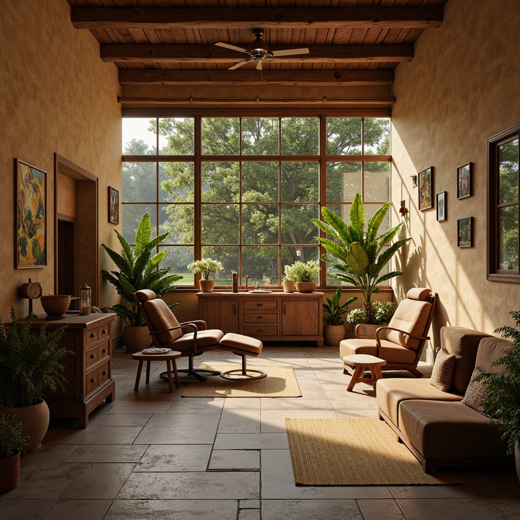 Prompt: Earthy tones, warm beige walls, rustic wooden accents, natural stone floors, distressed metal furnishings, vintage dental equipment, cozy waiting areas, plush greenery, soft warm lighting, shallow depth of field, 3/4 composition, panoramic view, realistic textures, ambient occlusion, traditional Indian patterns, intricate carvings, ornate decorations, cultural artifacts, regional aesthetic, nostalgic atmosphere.