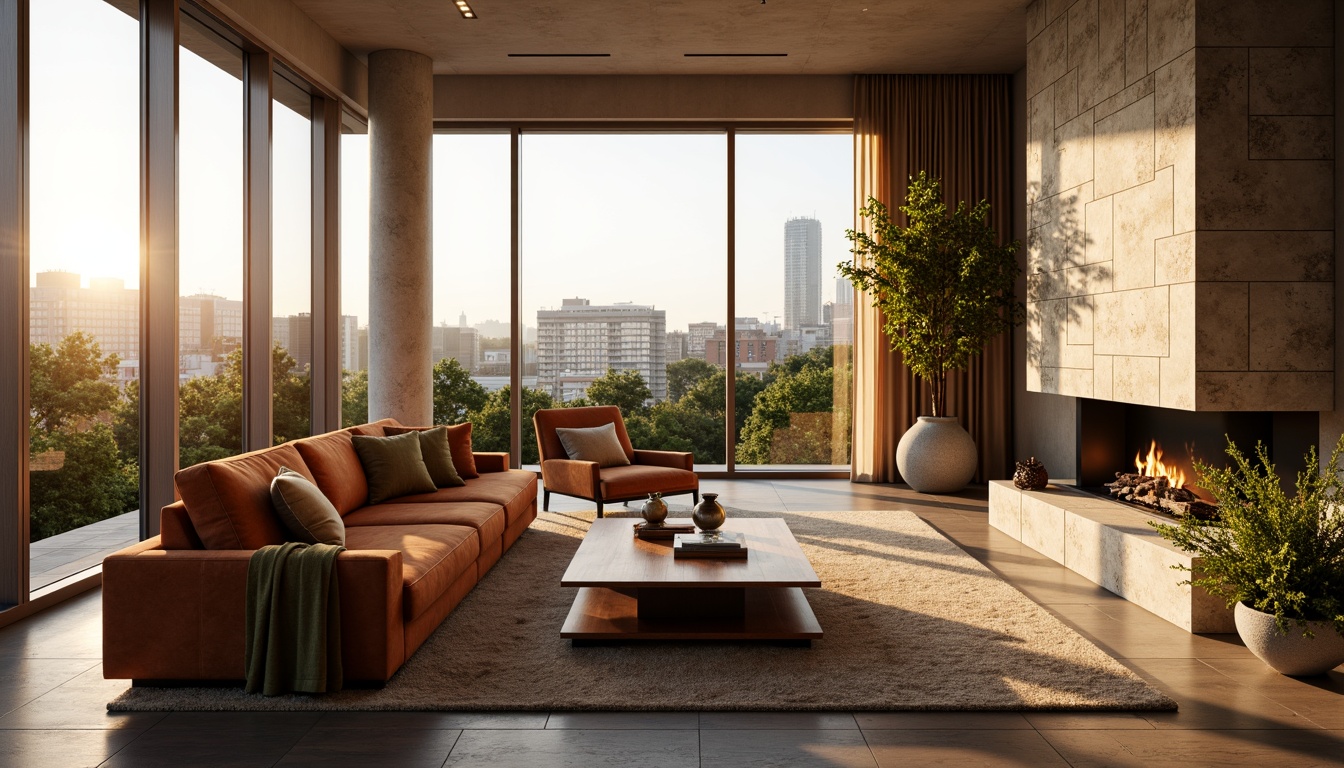 Prompt: Luxurious living room, plush velvet sofa, sleek wooden coffee table, modern minimalist armchair, soft golden lighting, warm beige carpet, natural stone fireplace, floor-to-ceiling windows, cityscape view, gentle breeze, cozy throw blankets, vibrant greenery, stylish decorative vases, metallic accents, ergonomic design, comfortable cushions, adjustable headrests, reclining mechanisms, rich leather upholstery, sophisticated color palette, 1/1 composition, soft focus, atmospheric lighting.