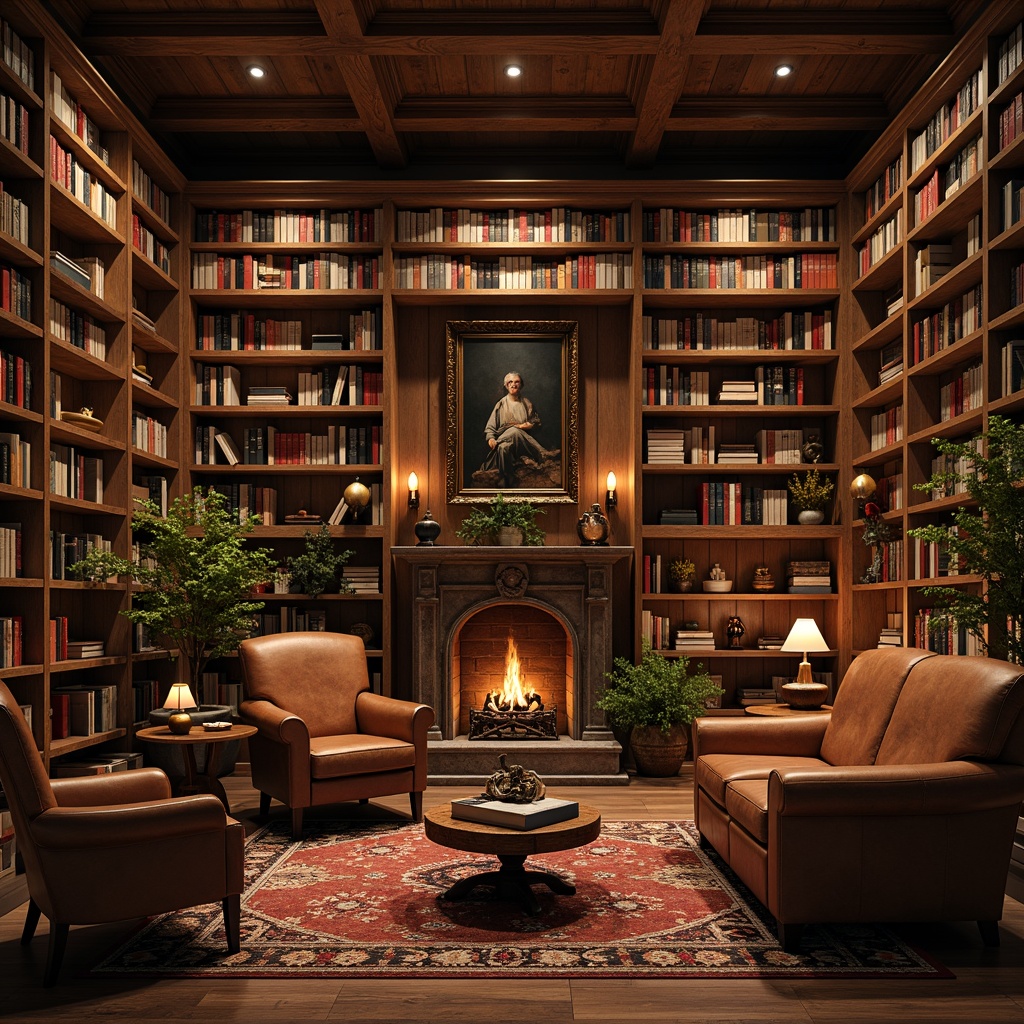 Rustic Style Library Building Design Ideas