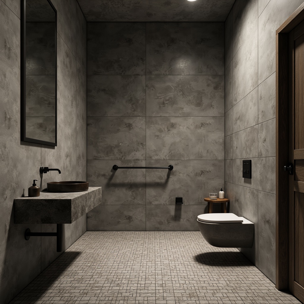 Brutalism Style Powder Room Design Ideas