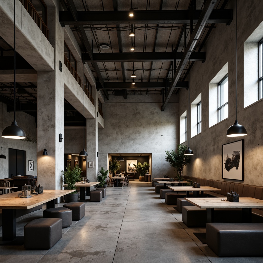 Brutalism Style Dining Hall Design Ideas