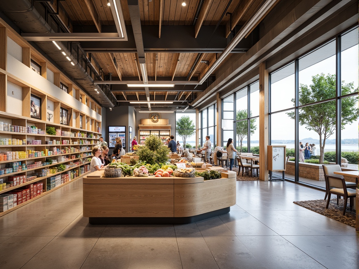 Prompt: \Coastal grocery store interior design\Output