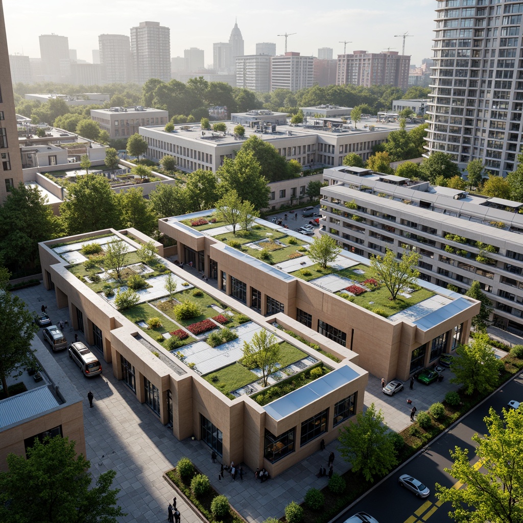 Prompt: Vibrant bus terminal, curved rooflines, clerestory windows, natural ventilation, skylights, solar tubes, translucent canopies, green roofs, living walls, urban forestry, bustling cityscape, morning sunlight, soft warm lighting, shallow depth of field, 3/4 composition, panoramic view, realistic textures, ambient occlusion.