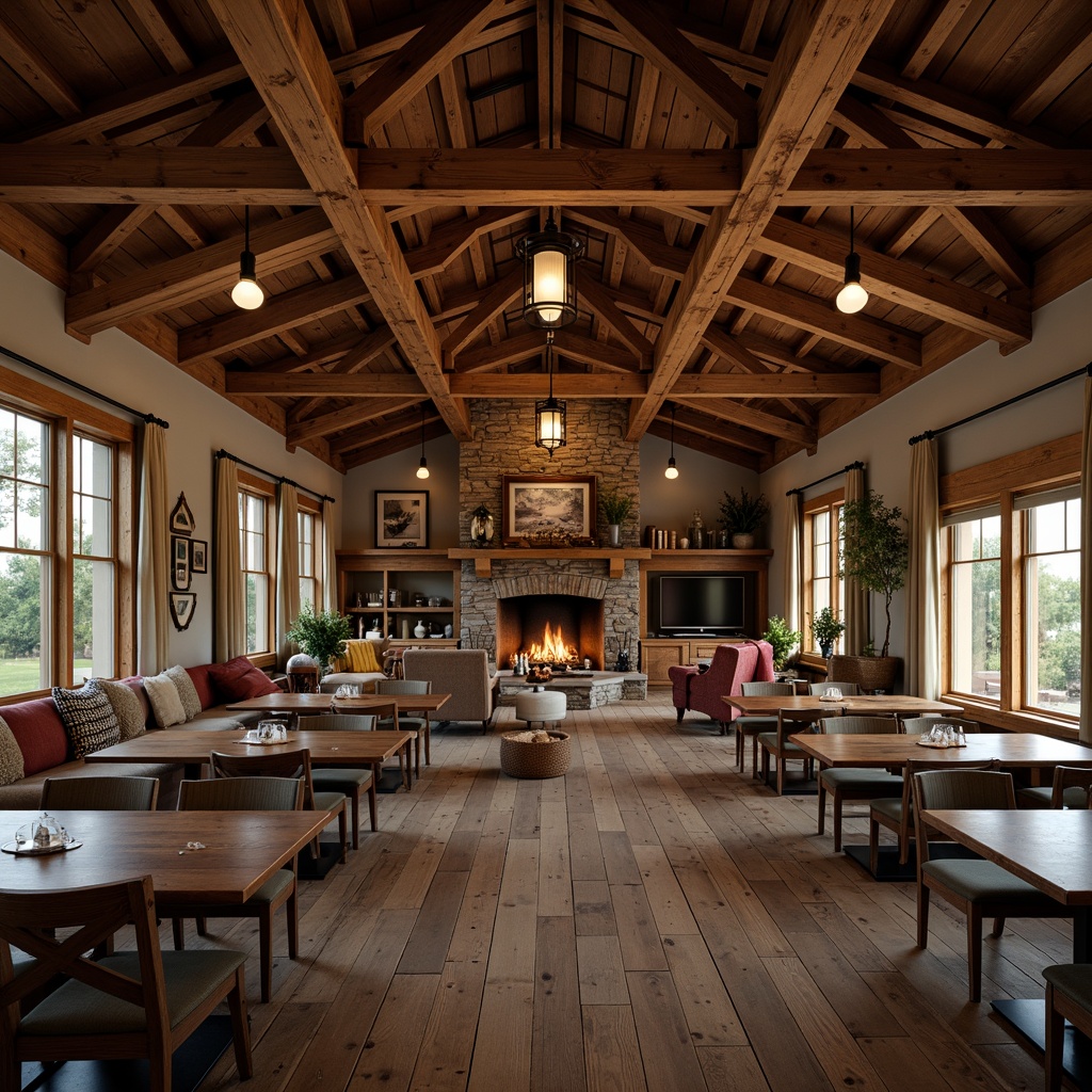 Farmhouse Style Dining Hall Design Ideas