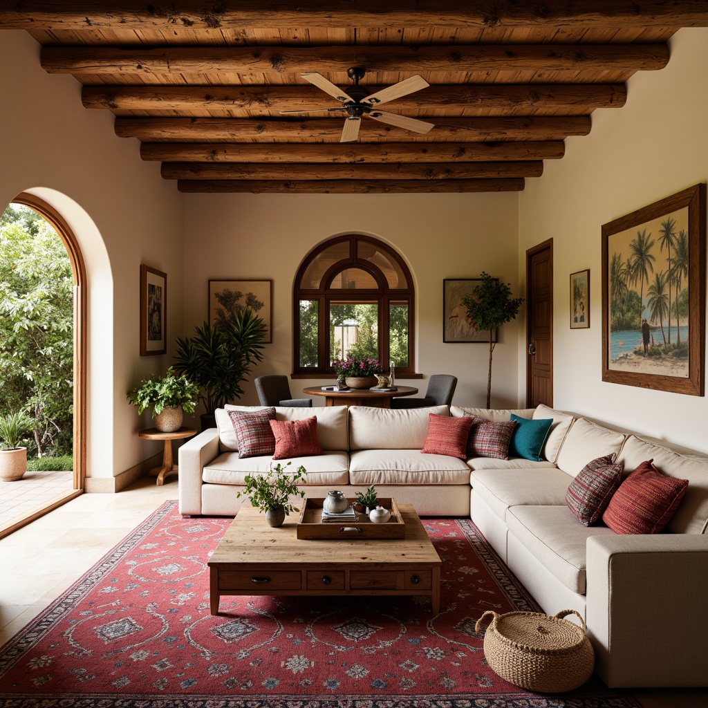 Mediterranean Style Family Room Interior Design Ideas