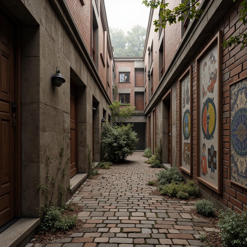 Prompt: Rustic wooden planks, weathered stone walls, distressed metal sheets, vintage brick facades, ornate ceramic tiles, intricate mosaic patterns, natural rock formations, earthy terrain, misty atmosphere, warm soft lighting, shallow depth of field, 1/2 composition, realistic textures, ambient occlusion.