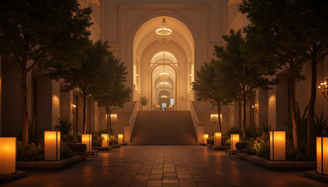 Prompt: Solemn memorial center, subtle warm lighting, soft glowing lanterns, gentle candlelight, dramatic spotlights, eerie fog effects, misty atmosphere, solemn silence, dignified architecture, grand entrance, sweeping staircases, high ceilings, polished marble floors, ornate chandeliers, delicate glass fixtures, subtle color temperature changes, gradual fade-ins, realistic shadows, ambient occlusion, cinematic composition, shallow depth of field.