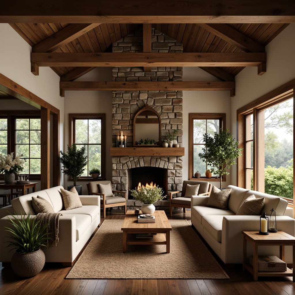 Great Room Rustic Style Building Design Ideas