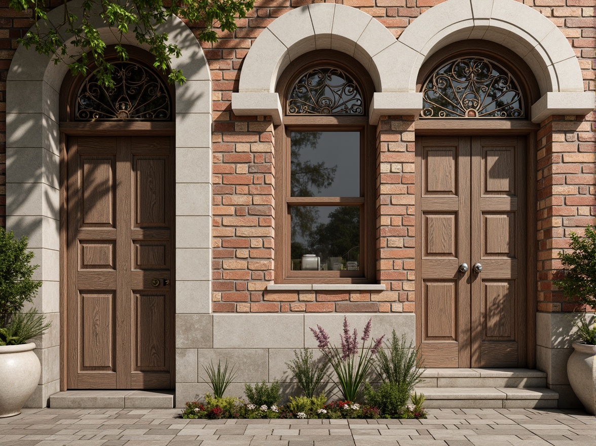 Prompt: Rustic stone walls, weathered wooden planks, distressed concrete surfaces, vintage brick facades, ornate metal grilles, intricate stucco patterns, earthy color palette, natural materials, organic textures, Mediterranean-inspired architecture, warm ambient lighting, shallow depth of field, 1/1 composition, realistic renderings.