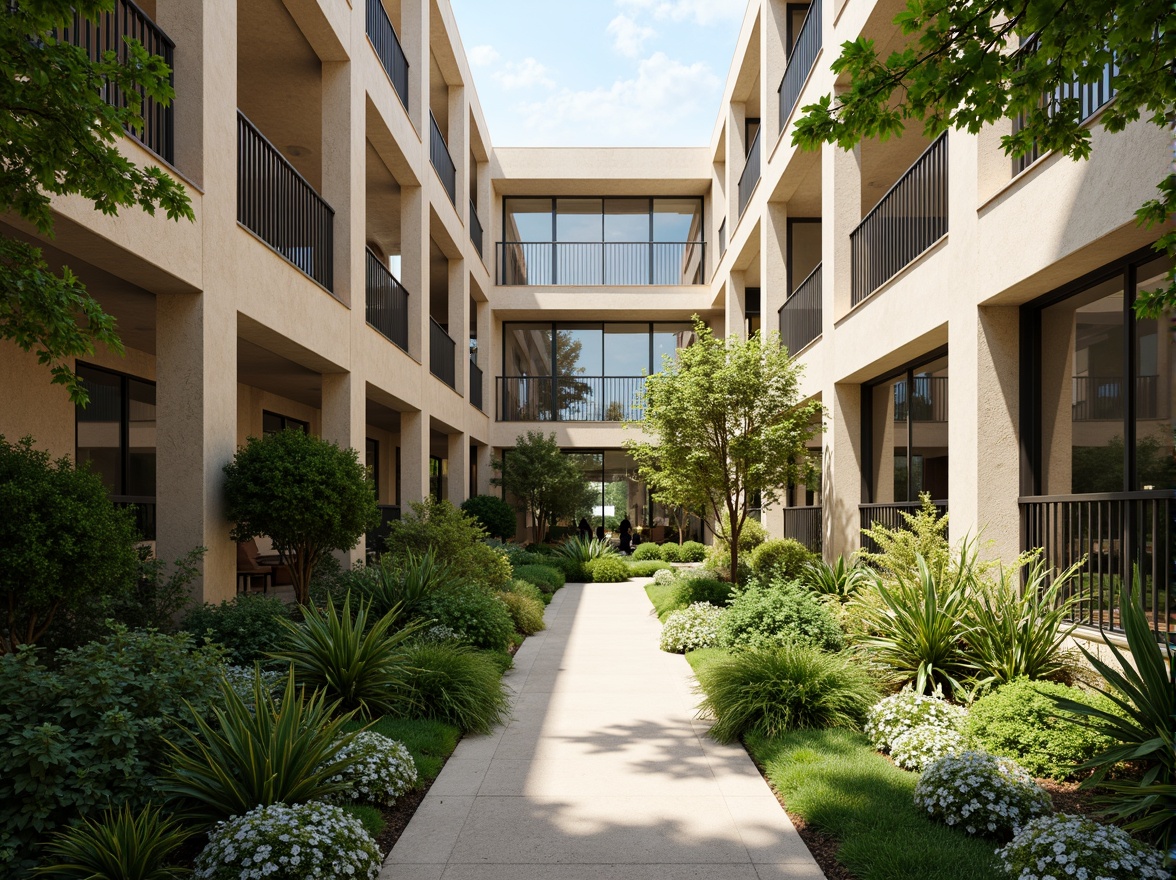 Prompt: Vibrant atrium, lush greenery, natural stone walls, floor-to-ceiling windows, clerestory windows, skylights, solar tubes, reflective surfaces, minimalist interior design, open-plan layout, airy atmosphere, warm sunny day, soft diffused lighting, shallow depth of field, 1/1 composition, panoramic view, realistic textures, ambient occlusion.