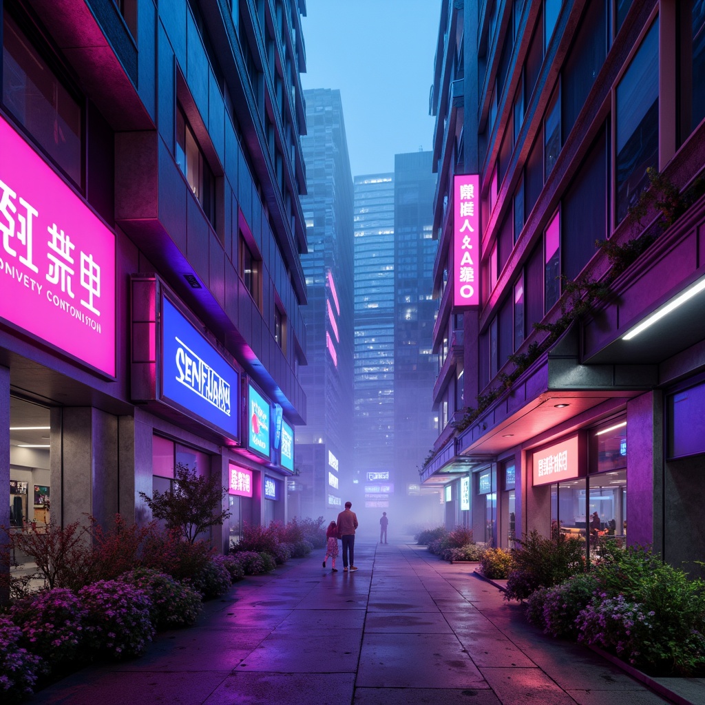 Prompt: Neon-lit cityscape, sleek metallic surfaces, iridescent hues, electric blue accents, vibrant pink neon lights, glowing purple undertones, chrome-plated details, holographic effects, futuristic skyscrapers, cyberpunk atmosphere, dark alleys, misty fog, atmospheric lighting, high-contrast shadows, cinematic composition, 1/1 aspect ratio, shallow depth of field, realistic reflections.