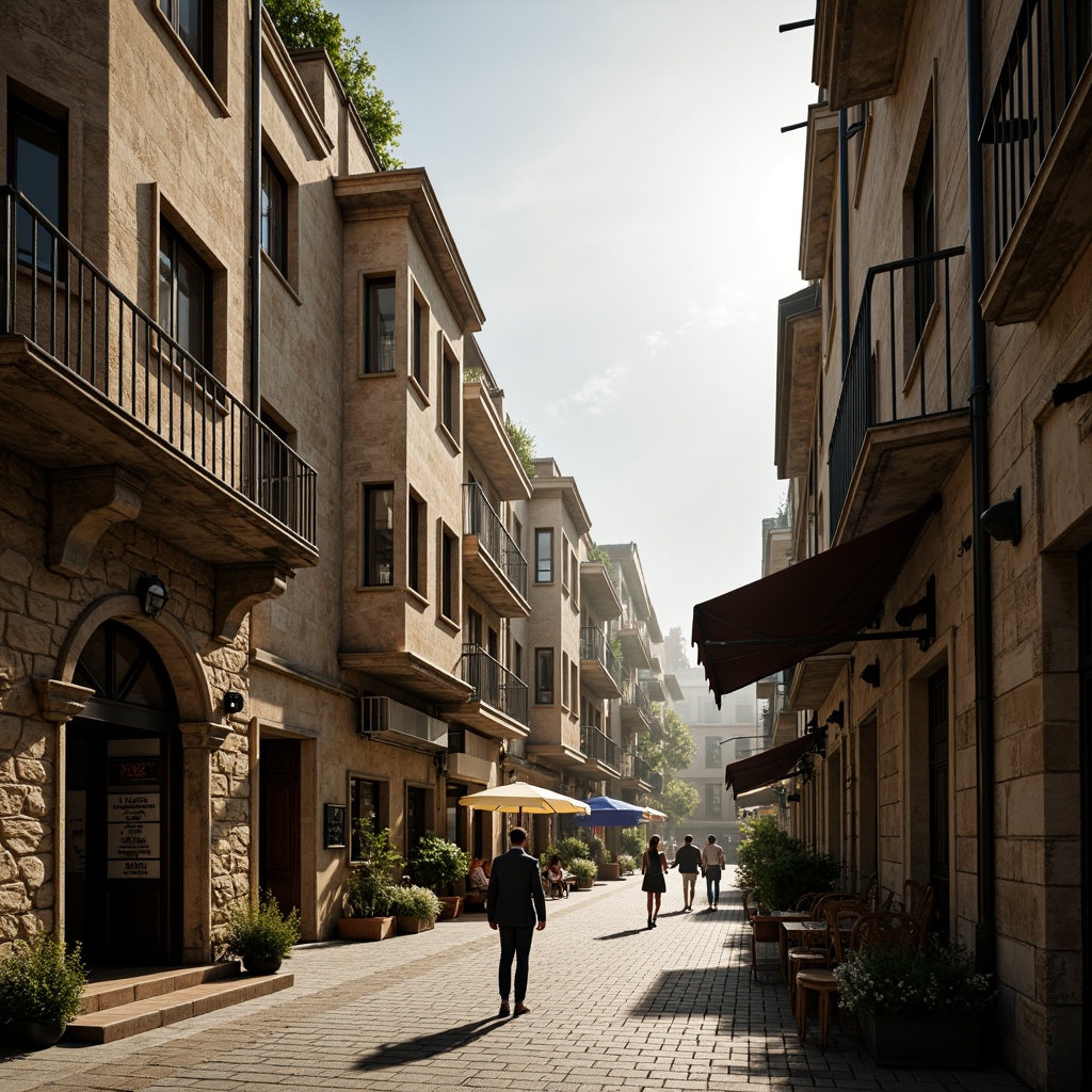 Prompt: Urban cityscape, historic district, rustic stone buildings, ornate carvings, rounded arches, ribbed vaults, grandiose entranceways, intricate stonework, weathered facades, narrow cobblestone streets, quaint alleyways, bustling marketplaces, vibrant street performers, warm afternoon sunlight, soft diffused lighting, atmospheric fog effects, cinematic composition, dramatic shadows, rich textures, ambient occlusion.