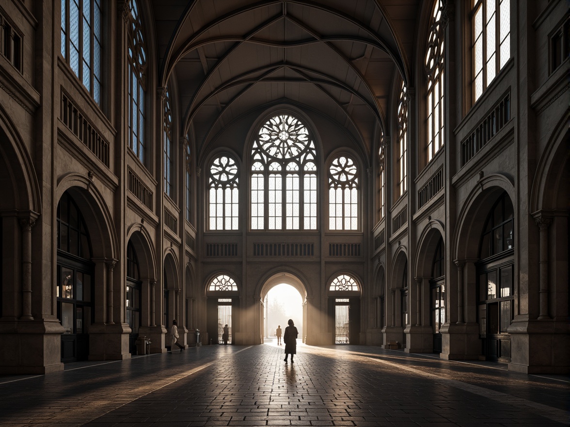 Prompt: Majestic vehicular bridge, pointed arches, ribbed vaults, flying buttresses, ornate stone carvings, grandiose entrance gates, intricate tracery patterns, stained glass windows, mystical ambiance, misty morning light, soft warm glow, shallow depth of field, 1/2 composition, symmetrical framing, dramatic shadows, realistic textures, ambient occlusion.