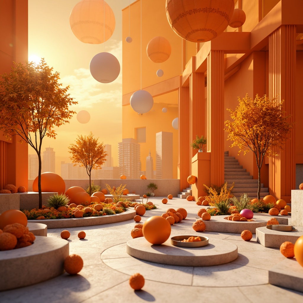 Prompt: Vibrant orange hues, energetic warmth, playful accents, bold typography, modern minimalist backgrounds, creamy whites, deep charcoal greys, rich wood textures, industrial metal accents, urban cityscapes, abstract geometric patterns, dynamic 3D models, warm golden lighting, shallow depth of field, 1/1 composition, realistic renderings, ambient occlusion.