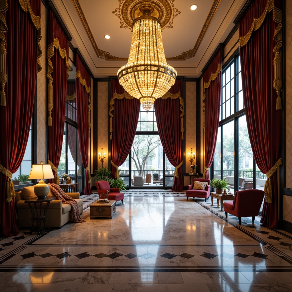 Prompt: Luxurious sapphire mansion, grandiose entrance, opulent chandeliers, lavish furnishings, rich velvet drapes, intricate gold accents, majestic marble floors, crystal clear windows, sparkling diamond decorations, regal atmosphere, warm golden lighting, shallow depth of field, 1/1 composition, realistic textures, ambient occlusion.