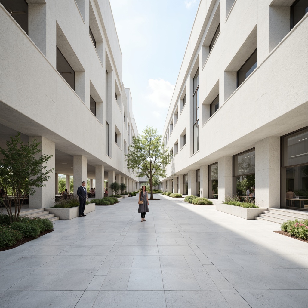 Prompt: Sleek memorial center, minimalist architecture, white marble floors, clean lines, sparse greenery, subtle natural lighting, soft diffused light, gentle shadows, solemn atmosphere, peaceful ambiance, calm tone, muted color palette, subtle texture variations, elegant simplicity, modernist design, subtle LED lighting accents, ambient occlusion, shallow depth of field, 3/4 composition, panoramic view, realistic textures.