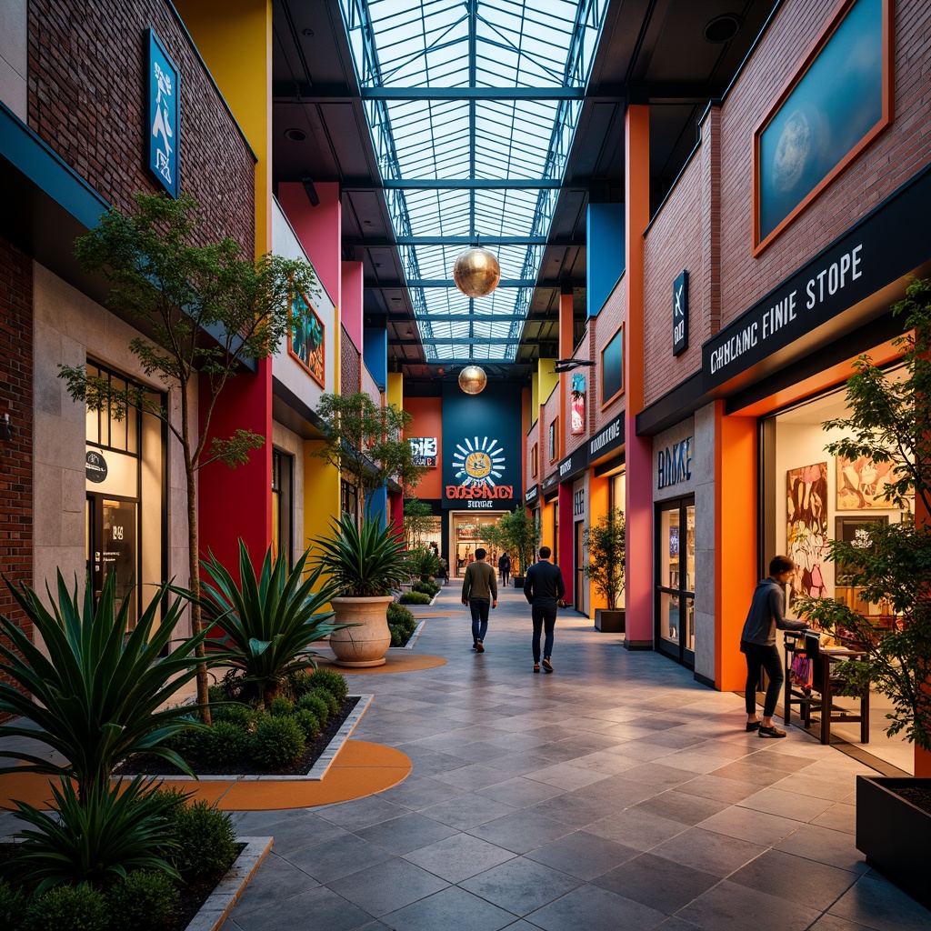 Eclectic Style Shopping Centers Building Design Ideas