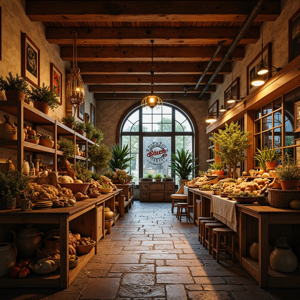 Prompt: Vibrant marketplace interior, warm ambient lighting, rustic wooden beams, earthy tones, natural stone floors, distressed metal accents, reclaimed wood shelves, vintage decorative items, cozy atmospheric glow, softbox diffused light, 1/1 composition, shallow depth of field, warm color temperature, high contrast ratio, dramatic shadows, realistic textures, subtle specular highlights.