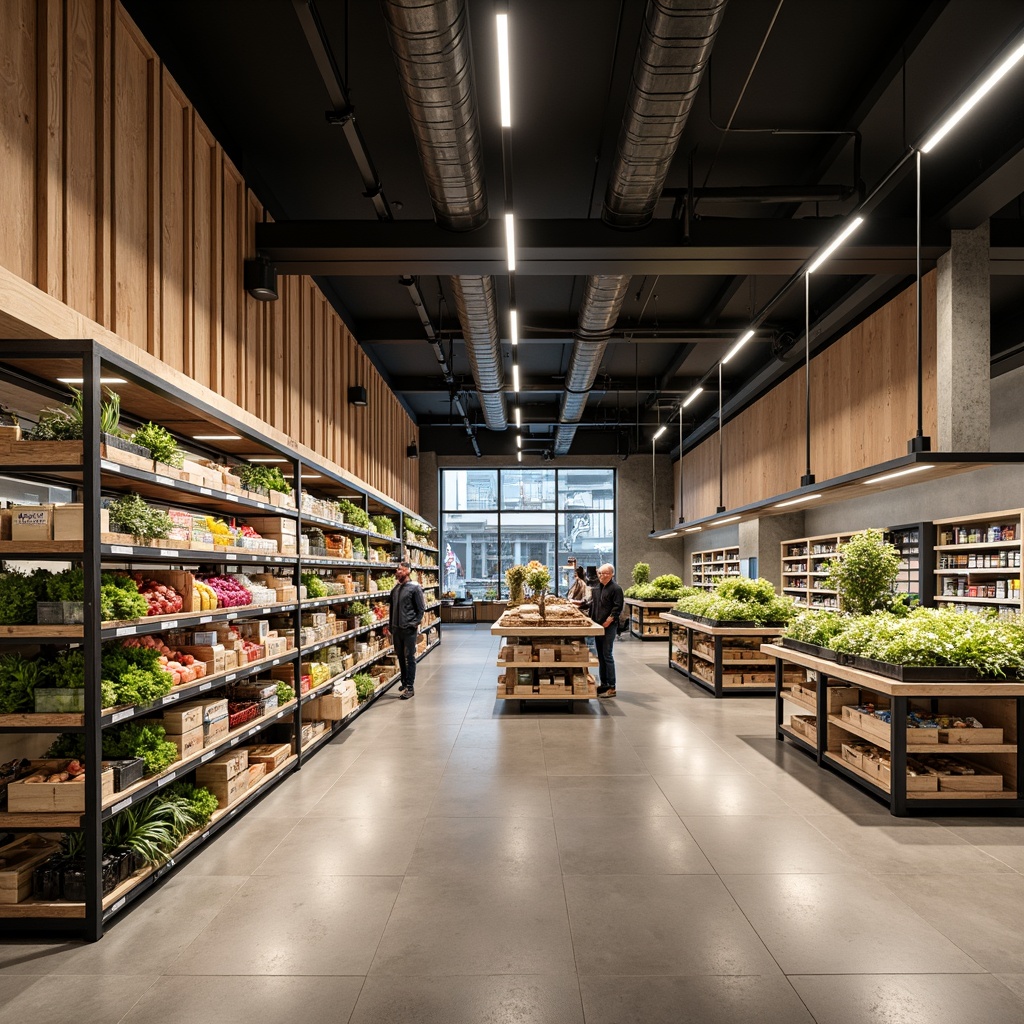 Grocery Store Minimalism Style Building Design Ideas