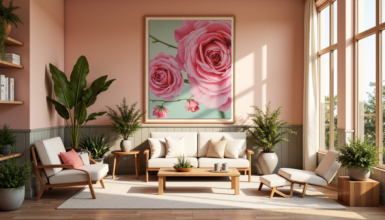 Prompt: Vibrant color scheme, pastel hues, soft peach tones, rich berry shades, calming mint greens, creamy whites, deep charcoal grays, bold accents, natural textures, earthy undertones, sophisticated neutrals, luxurious metallic finishes, warm golden lighting, subtle gradient effects, 3D modeling, realistic renderings, ambient occlusion, cinematic composition, atmospheric perspective.