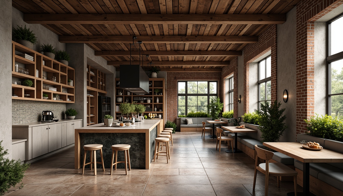 Prompt: Rustic wooden planks, distressed metal panels, rough-hewn stone walls, weathered concrete floors, tactile brick facades, intricate mosaic patterns, ornate ceramic tiles, glossy marble countertops, matte aluminum frames, organic natural forms, earthy color palette, ambient soft lighting, shallow depth of field, 2/3 composition, realistic renderings.