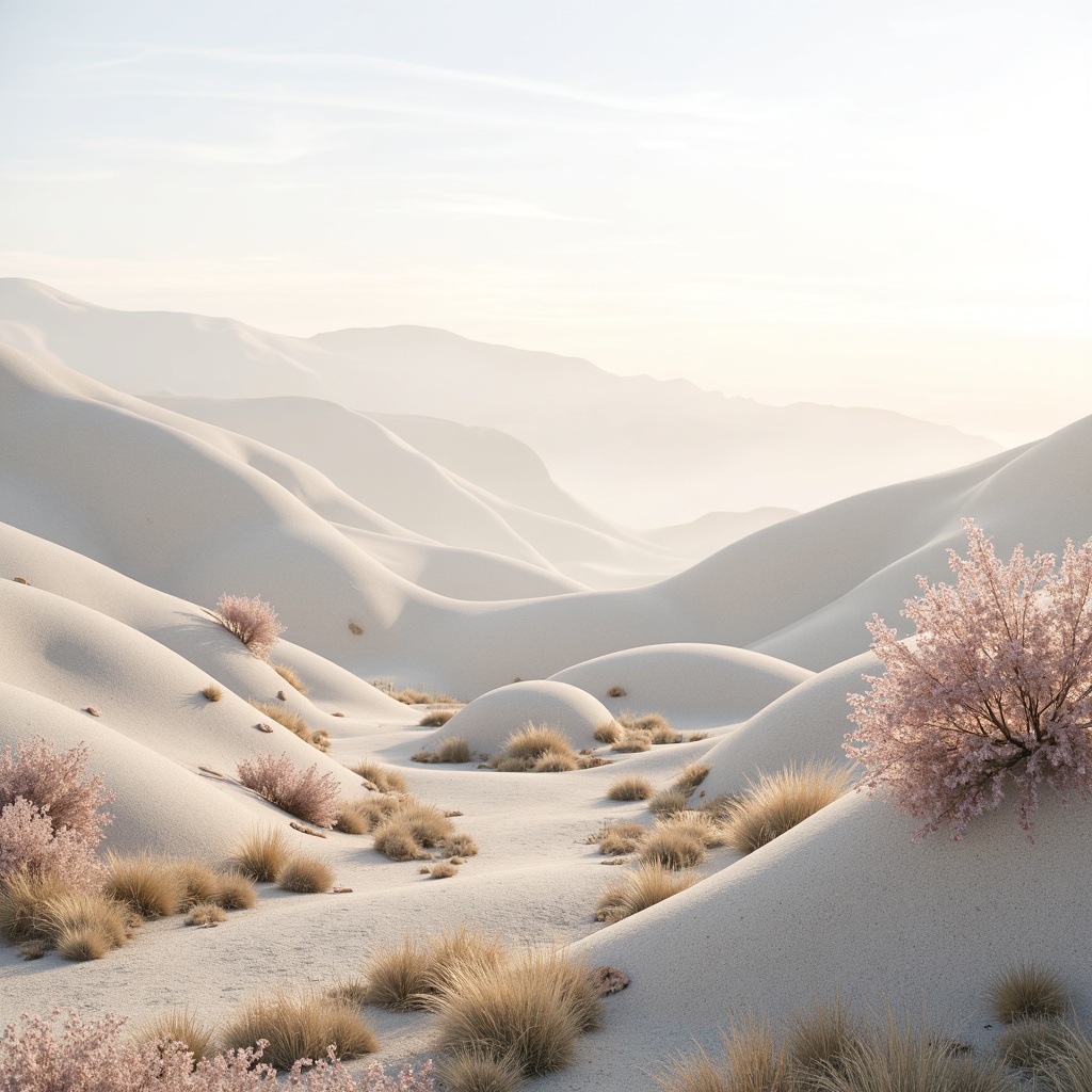 Prompt: Soft pastel hues, calming atmosphere, serene landscape, gentle hills, blooming wildflowers, warm sunny day, creamy whites, pale blues, mauve accents, earthy tones, natural textures, organic shapes, minimalist design, subtle gradients, soothing color harmony, 1/1 composition, soft focus, warm lighting, shallow depth of field.