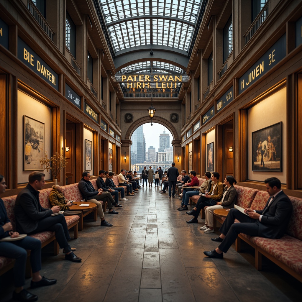 Prompt: Cozy waiting areas, wooden benches, soft cushions, warm lighting, urban landscape, busy metro station, transitional style architecture, grand ceilings, large windows, natural stone floors, metal railings, modern signage, dynamic city views, rush hour atmosphere, shallow depth of field, 1/2 composition, realistic textures, ambient occlusion.