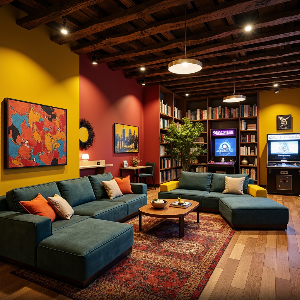 Game Room Expressionism Style Interior Design Ideas