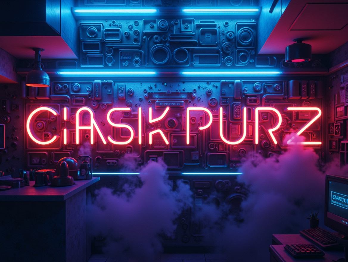 Prompt: Vibrant digital art, futuristic neon hues, electric blue accents, radiant orange highlights, deep indigo backgrounds, metallic silver textures, glowing purple undertones, soft pastel gradients, bold typography, intricate geometric patterns, atmospheric mist effects, 3D renderings, cinematic lighting, moody contrast, high-tech aesthetic, cyberpunk inspiration.