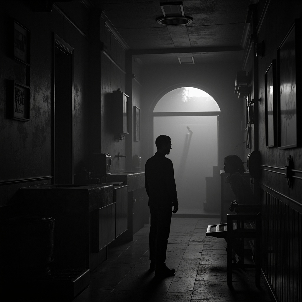 Prompt: 1 aspect ratio, film noir inspiration.