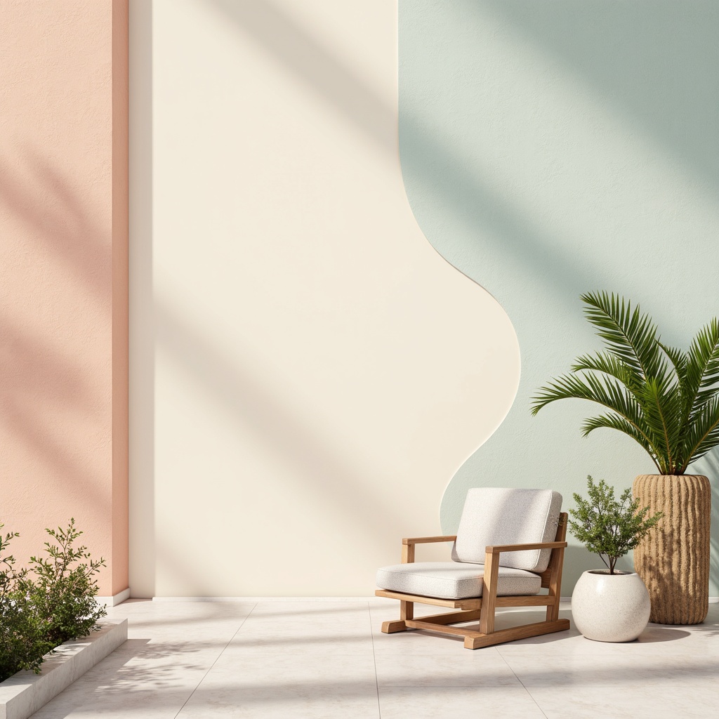 Prompt: Pastel hues, calming atmosphere, soft peach tones, gentle mint greens, creamy whites, warm beige shades, soothing blues, lavender accents, subtle texture overlays, natural stone backgrounds, minimalist design elements, elegant typography, serene ambiance, warm golden lighting, shallow depth of field, 1/1 composition, realistic color blending, ambient occlusion.