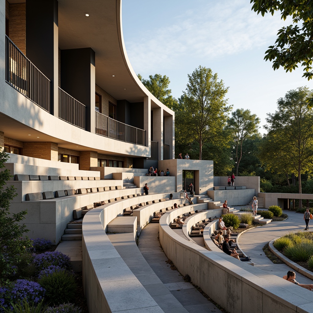 Amphitheater Streamline Moderne Style Building Design Ideas