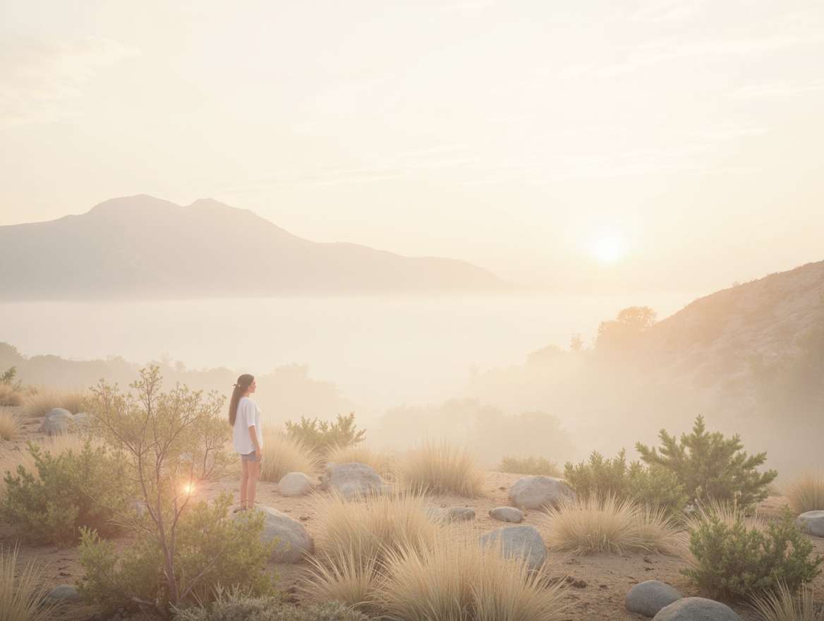 Prompt: Soft pastel hues, gentle gradient transitions, calming atmosphere, serene natural landscapes, misty morning light, delicate florals, creamy whites, warm beiges, pale blues, muted greens, earthy terracottas, subtle texture overlays, abstract organic patterns, minimalist compositions, soft focus effects, atmospheric perspective, 1/2 composition, warm golden lighting, realistic material renderings.