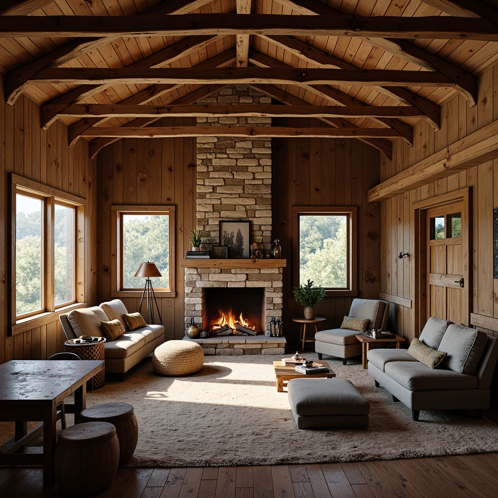 Rustic Style Building Interior Design Ideas