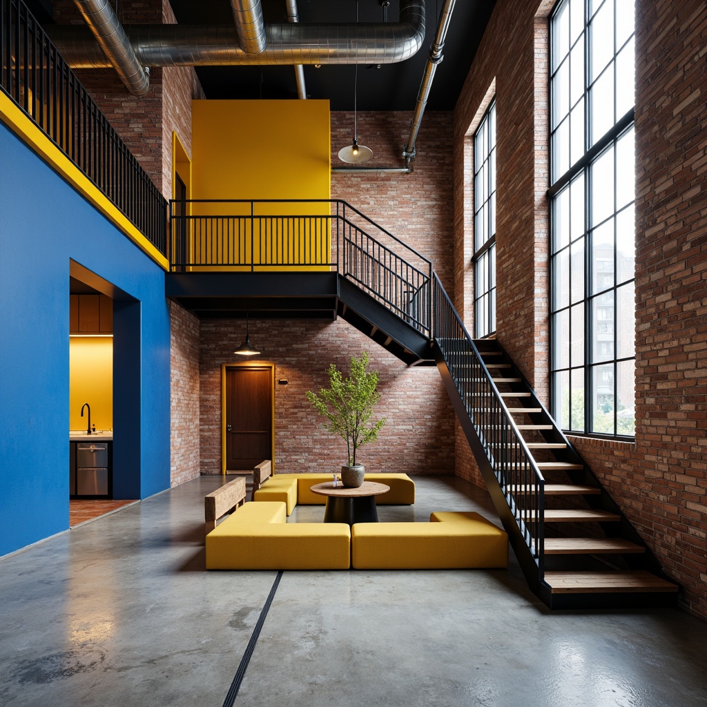 Staircase Industrial Style Building Design Ideas