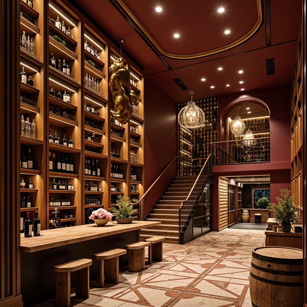 Art Deco Style Wine Cellar Building Design Ideas