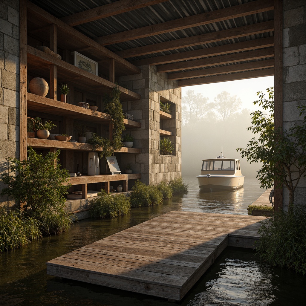 Boathouse Brutalism Style Building Design Ideas