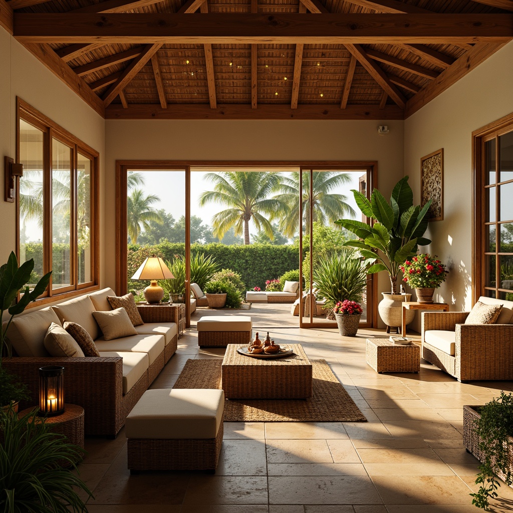 Tropical Style Family Room Interior Design Ideas