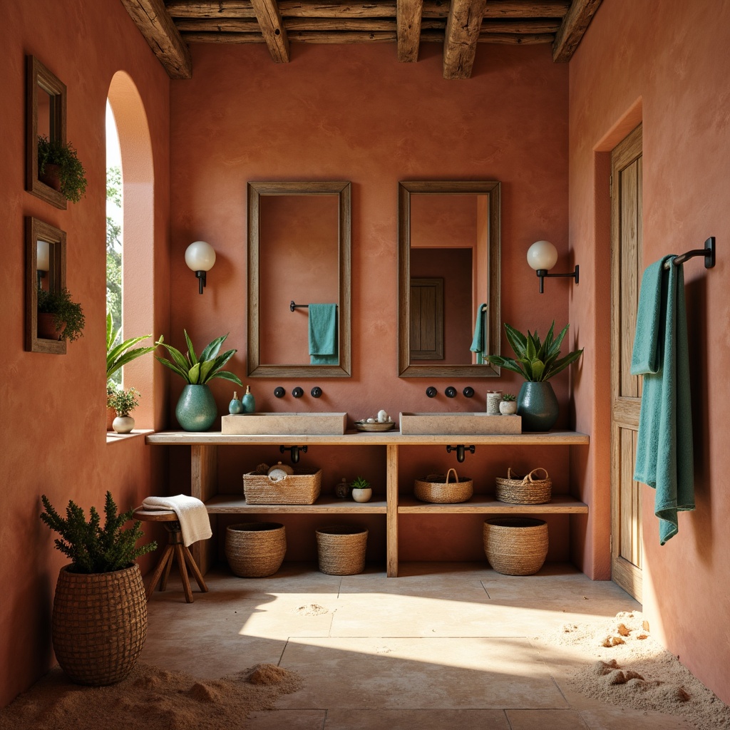 Southwestern Style Powder Room Design Ideas