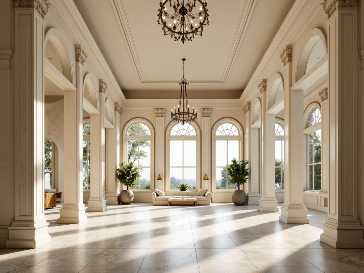 Prompt: Elegant pavilion, classical architecture style, ornate columns, grand entrance, symmetrical facade, curved lines, soft cream-colored walls, polished marble floors, intricate moldings, luxurious chandeliers, spacious interior, high ceilings, large windows, natural light, serene atmosphere, shallow depth of field, 1/1 composition, panoramic view, realistic textures, ambient occlusion.