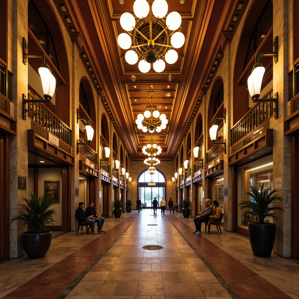 Prompt: \Grand metro station, traditional architectural style, high ceilings, ornate chandeliers, vintage lighting fixtures, terracotta tiles, intricate mosaic patterns, polished marble floors, wooden paneling, ornate metal railings, classic stone columns, nostalgic atmosphere, warm golden lighting, shallow depth of field, 1/1 composition, realistic textures, ambient occlusion.\