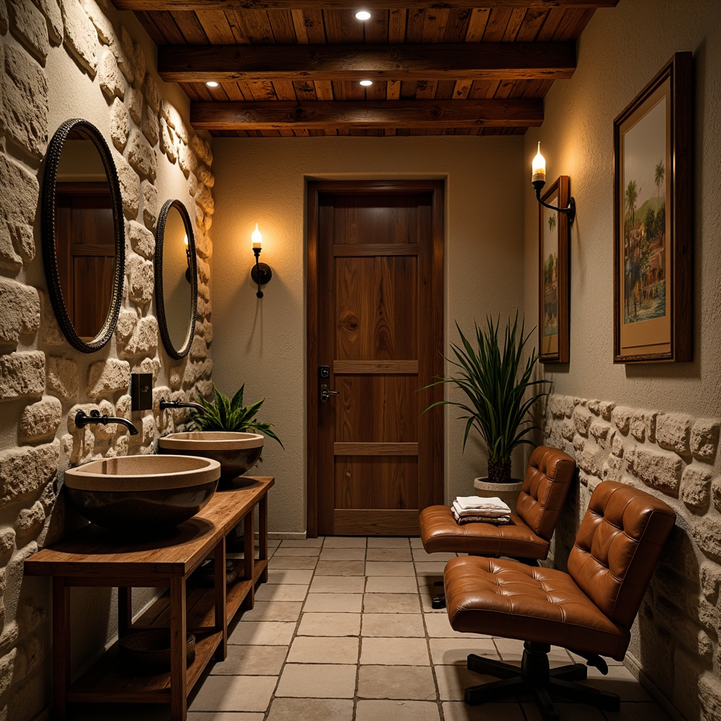 Rustic Style Powder Room Design Ideas