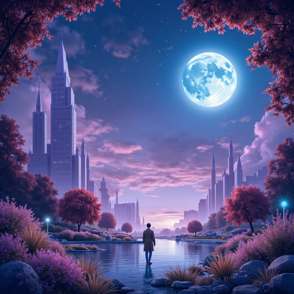 Prompt: Whimsical illustration, vibrant colors, pastel hues, soft gradients, dreamy textures, fantastical creatures, mythical landscapes, starry night skies, shimmering lights, iridescent effects, glowing accents, subtle animations, intricate patterns, ornate details, mystical ambiance, ethereal atmosphere, soft focus, warm lighting, 2.5D composition, stylized shapes, exaggerated forms, romantic typography, cursive scripts, decorative flourishes.