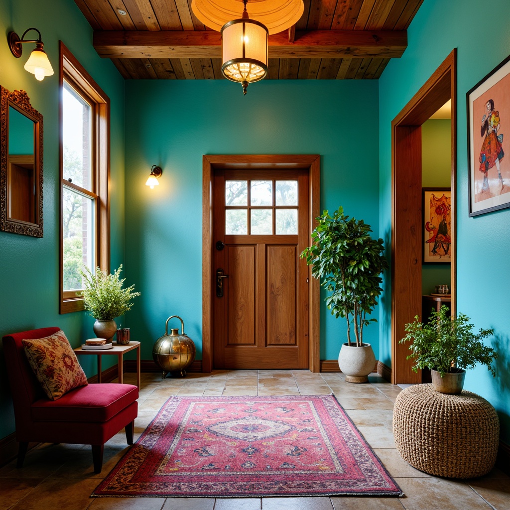 Eclectic Style Entry Building Interior Design Ideas